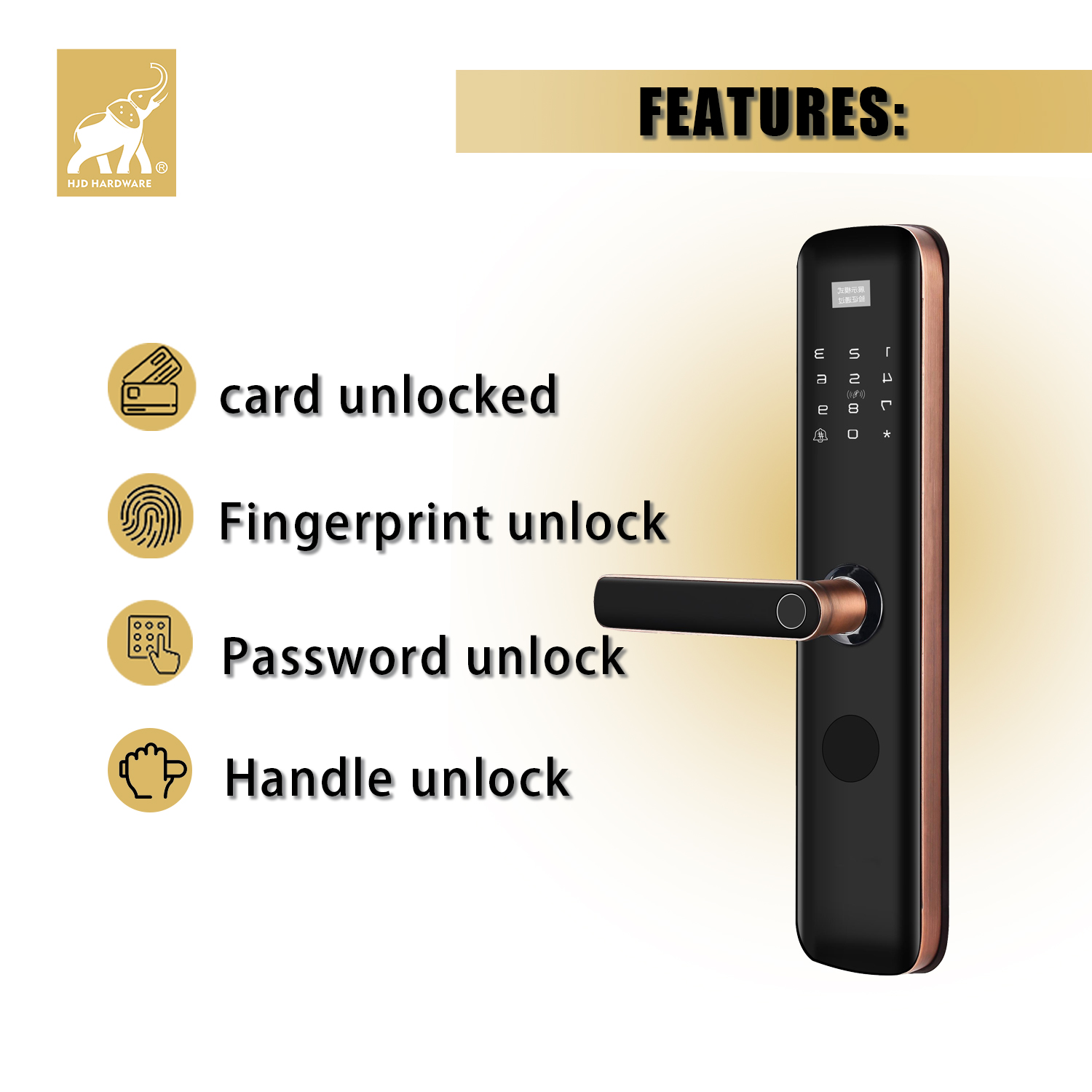 T9-3 Semi-automatic smart lock